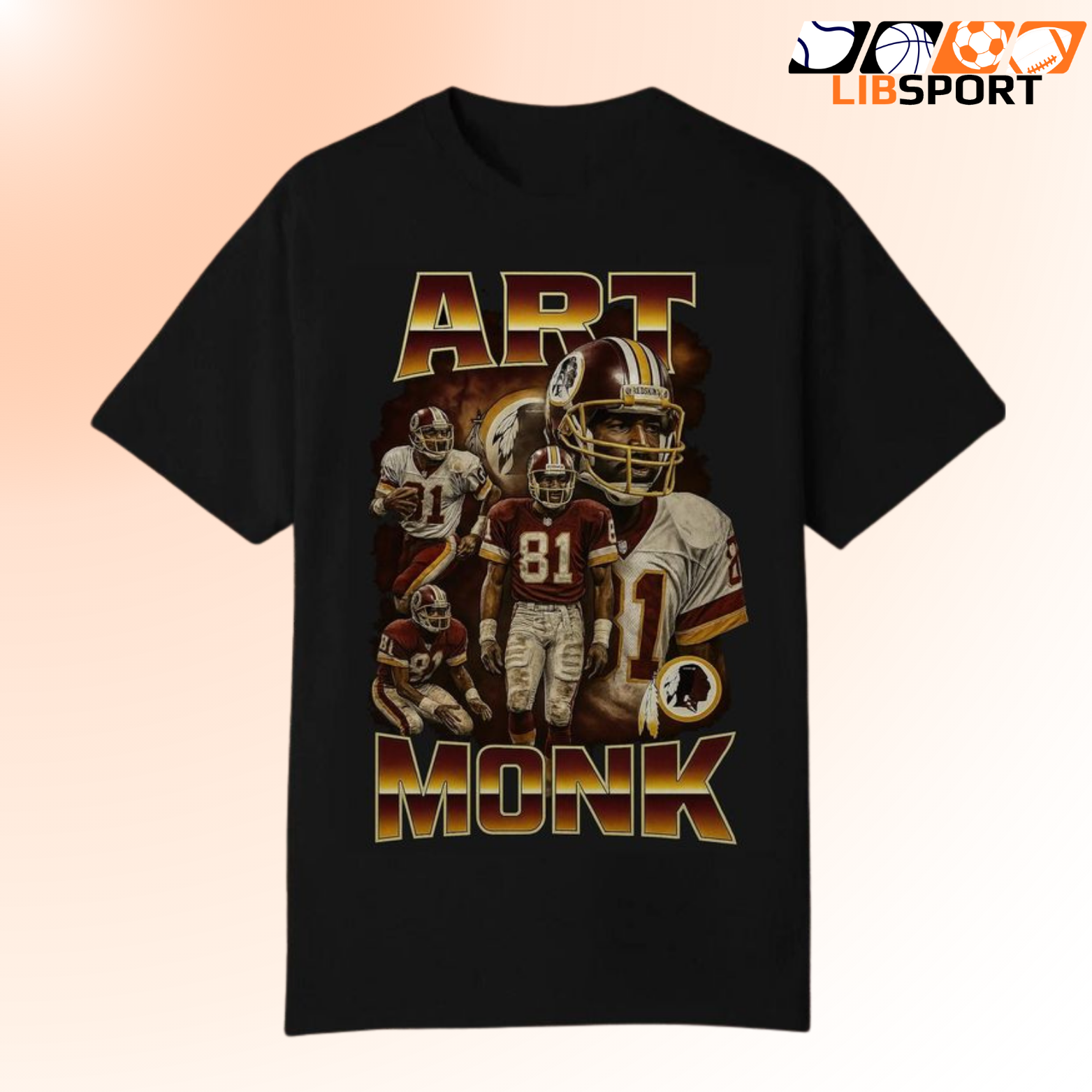 Art Monk Shirt, Washington Commanders Football Tee, Vintage Bootleg T-Shirt